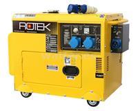 Rotek GD4SS-1A-6000 Generador diesel insonorizado 230 Volt / 5,5 KVA