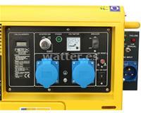 Rotek GD4SS-1A-6000 Generador diesel insonorizado 230 Volt / 5,5 KVA