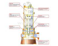Bomba sumergible Rotek WPET-TCH-01.5kW-400 18 m³/h - Altura de elevación 22m