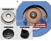 Rotek WPET-TSH-01.5kW-400 Bomba sumergible con trituradora 102 m³/h - Altura de elevación 37m