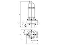 Rotek WPET-TSH-7.5kW-400V Bomba sumergible con trituradora 37m³/h - Altura de elevación 41m