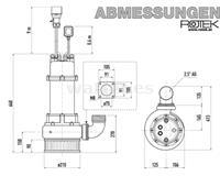 Rotek WPET-TCM-03.0kW-400-SK Bomba sumergible 55 m³/h - Altura de elevación 18m