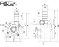 Rotek WPDC-11.6 Bomba eléctrica 11,6 l/m 24V