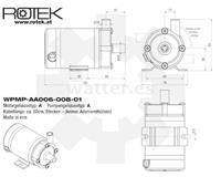 Rotek WPMP-AA006 Bomba magnética 8l/m - Altura de elevación 1m - 230V