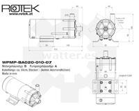 Rotek WPMP-BA020 Bomba magnética 10l/m - Altura de elevación 7m - 230V