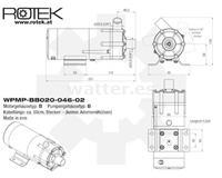Rotek WPMP-BB020 Bomba solenoide 46l/m - Altura de elevación 1,8m - 230V
