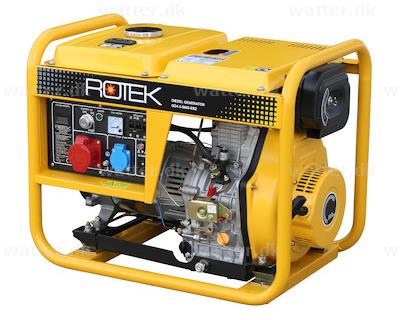 AGOTADO! Rotek dieselgenerator 400V 50Hz (3-faset)