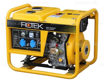 AGOTADO! Generador diesel Rotek GD4-1-3300-EBZ 230 voltios / 3.6 kVA