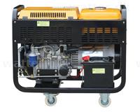AGOTADO! Rotek generator 400 (230) V / 50Hz (3-faset) med luftkølet 2-cylindret dieselmotor
