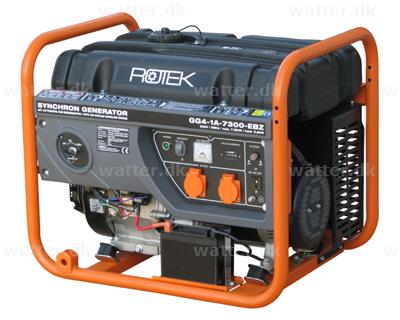 AGOTADO! Generador de gasolina Rotek 230 voltios / 1 fase, 7,3 kVA