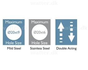Punzonadora Ogura HPC-N209W 21x9mm 230V