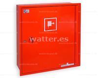 Gabinete de manguera tipo 20 montado en la pared rojo