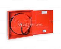 Gabinete de manguera tipo 20 montado en la pared rojo