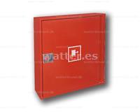 Gabinete de manguera tipo 25 montado en la pared rojo